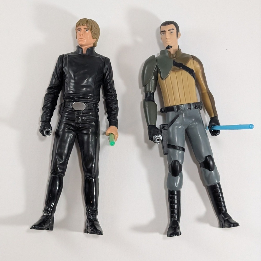 Star Wars Luke Skywalker Jedi Knight & Kanan Jarrus 12 Inch Action Figure Lot